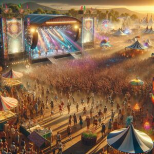 Music festival community celebration