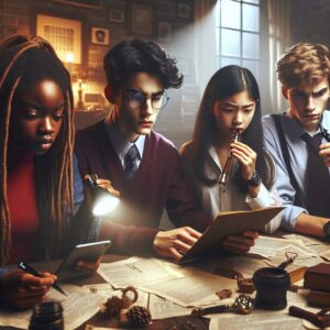 Teen detectives solving cases