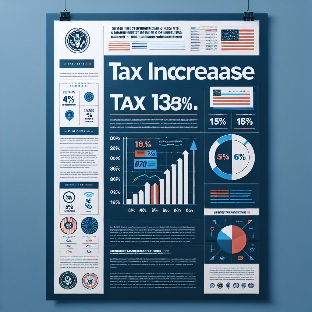 Tax increase announcement poster