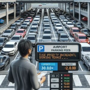 Airport parking fee increase.