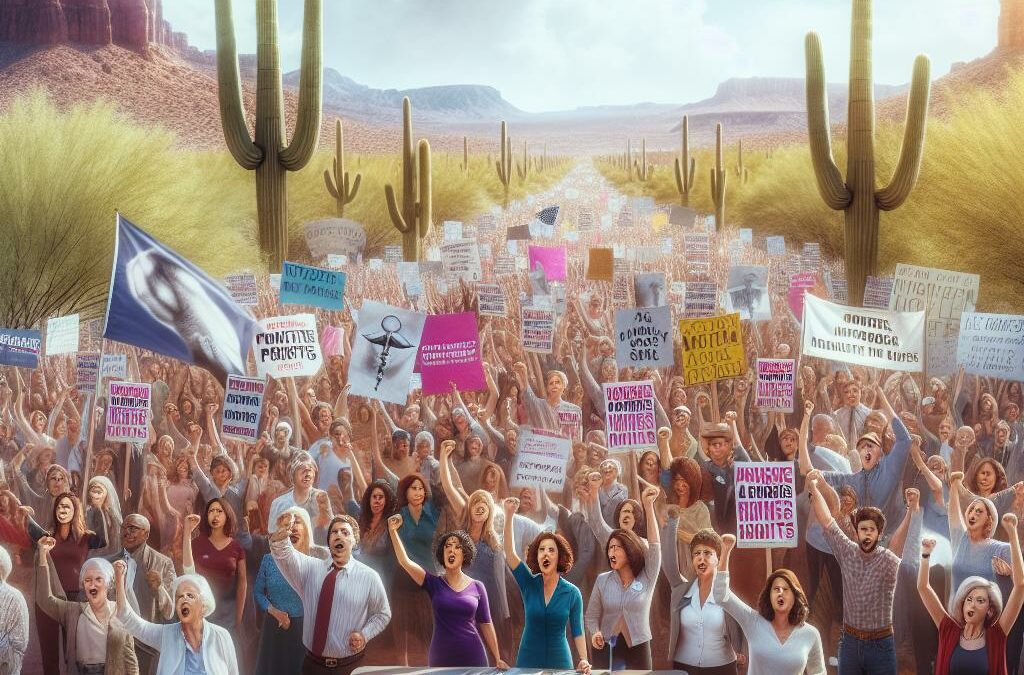 Arizona abortion rights rally.