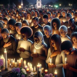 Community prayer vigil tribute