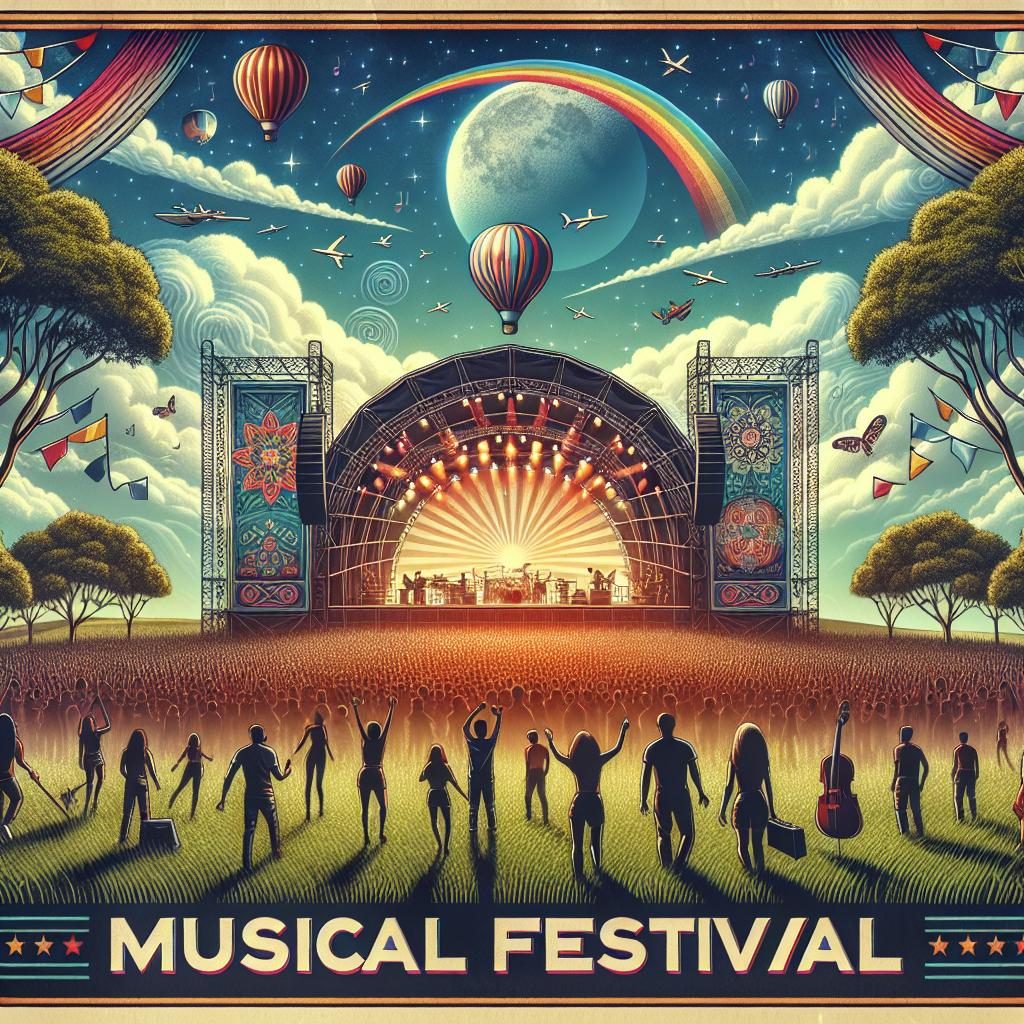 Musical festival poster design.