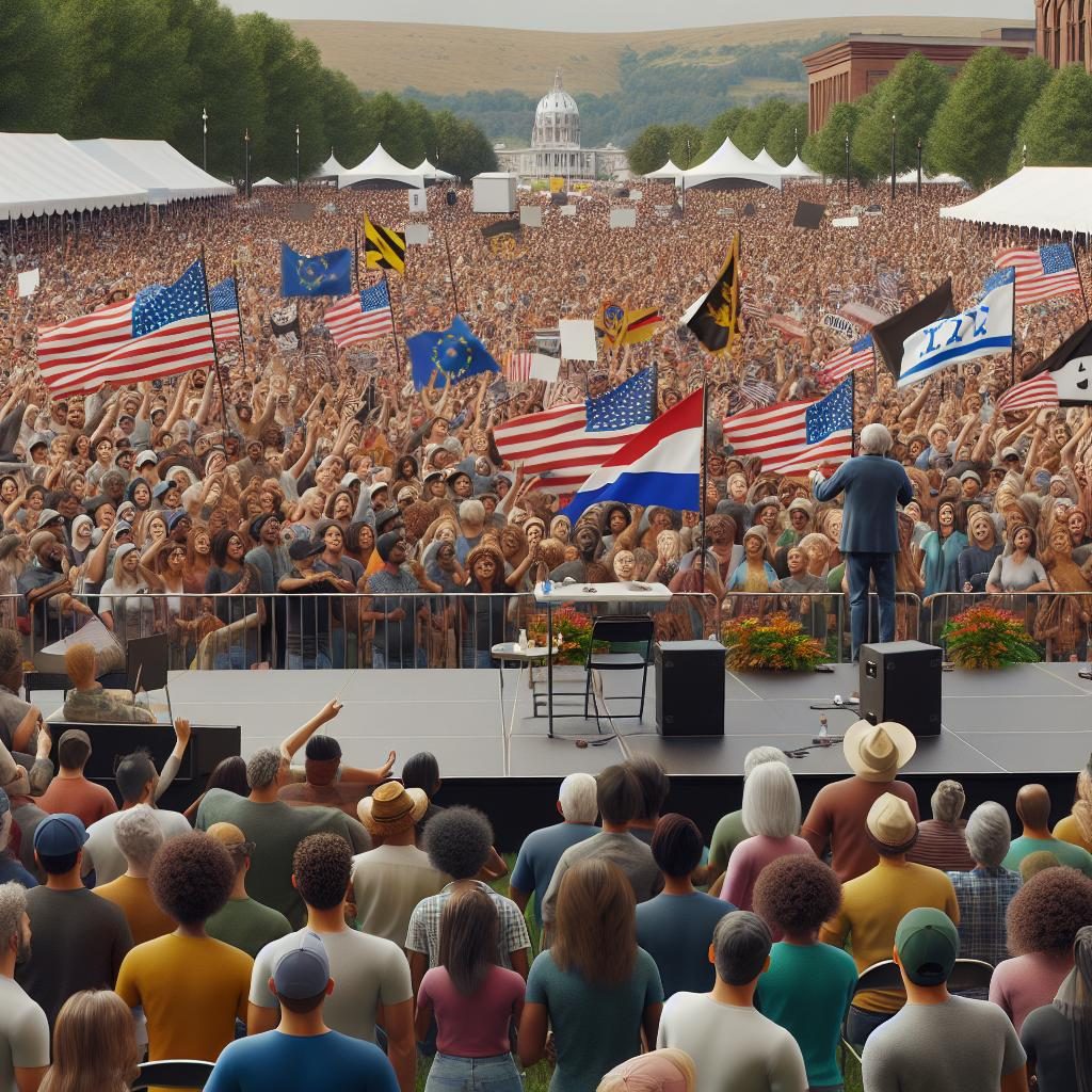 Political rally in Pennsylvania.