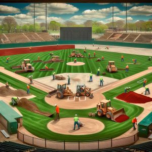 Baseball field renovation concept.