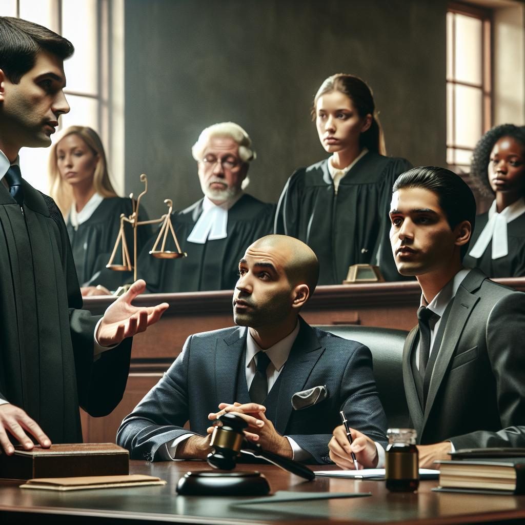 Legal drama stock image