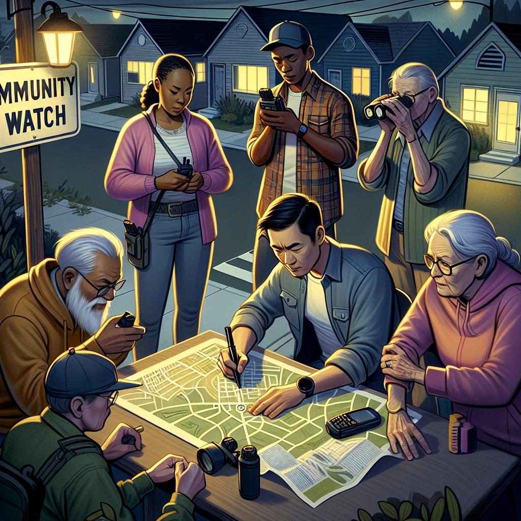 Community watch program illustration