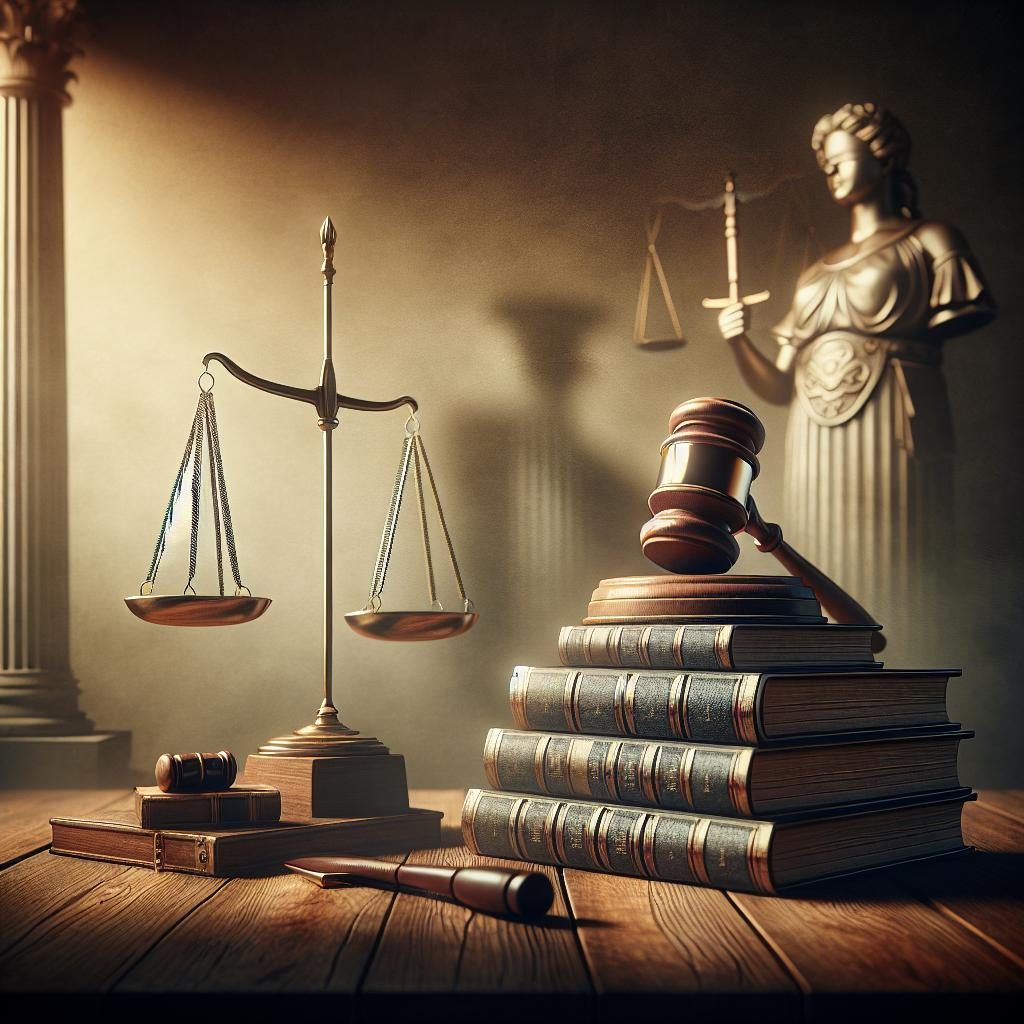 Legal justice concept image