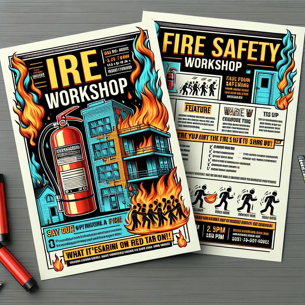 Fire safety workshop flyer