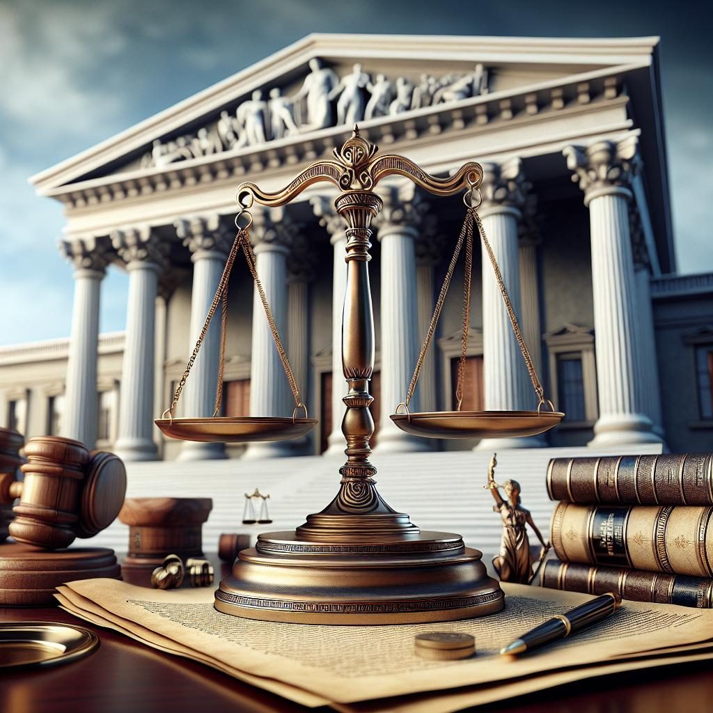 Legal justice concept image