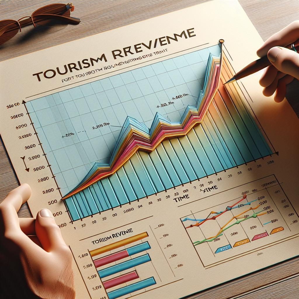 Tourism revenue growth graph