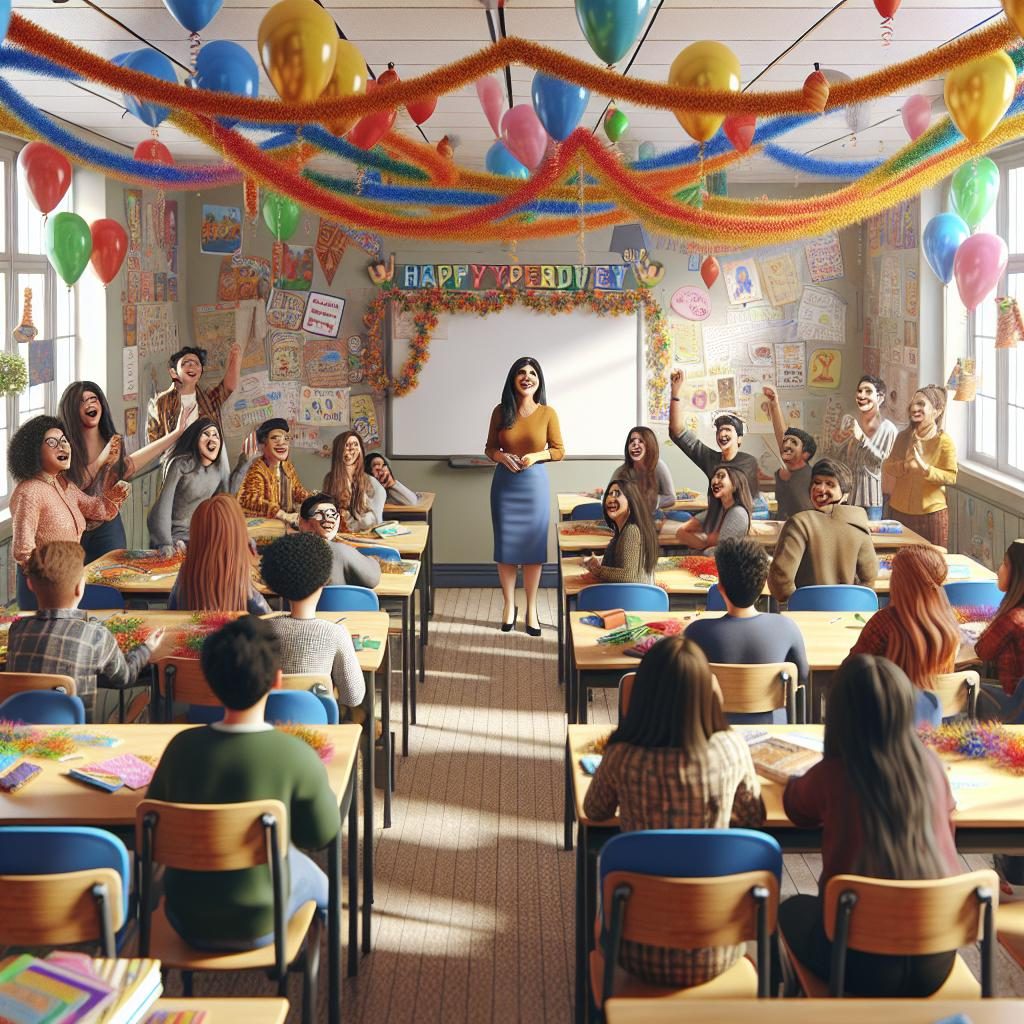 Classroom Celebration Atmosphere