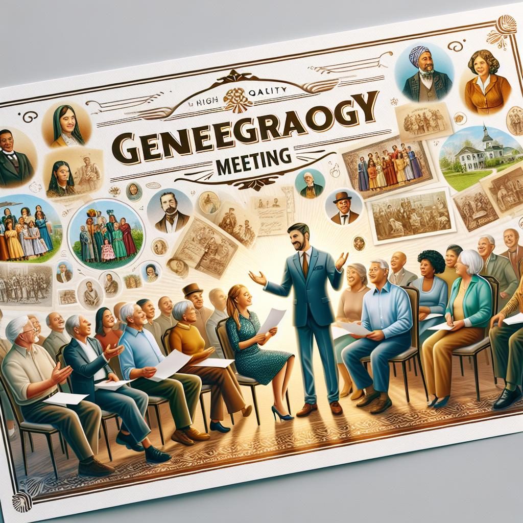 Genealogy meeting invitation