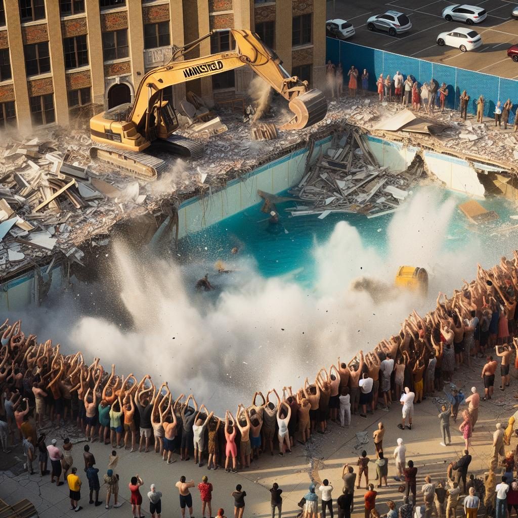 Demolition of Haynesfield Pool