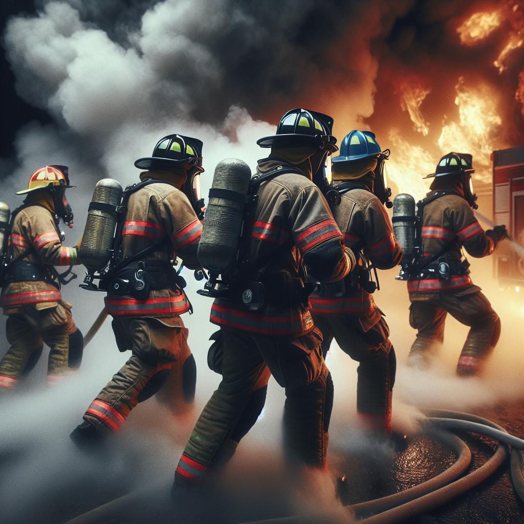 Firefighters in Action