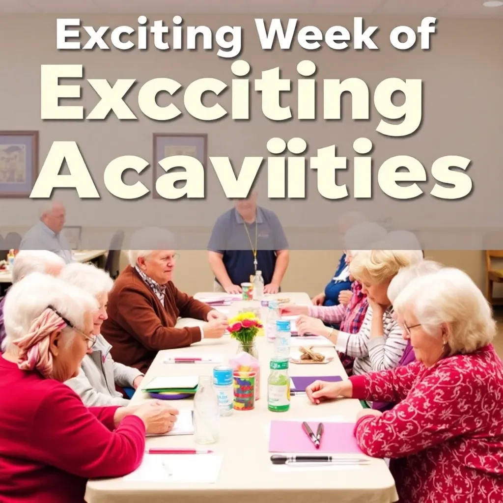 Exciting Week of Activities Planned at Elizabethton Senior Center!