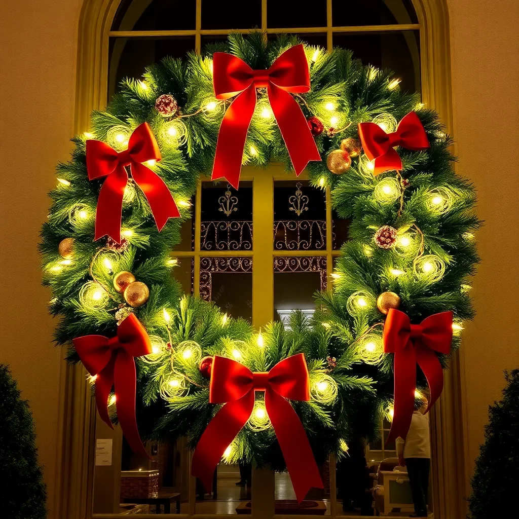 Holiday Spirit Soars in Elizabethton with Giant Wreath Tradition