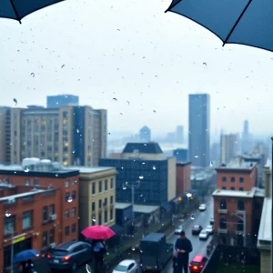 Rain and Snow Showers Expected to Bring Chill to the City