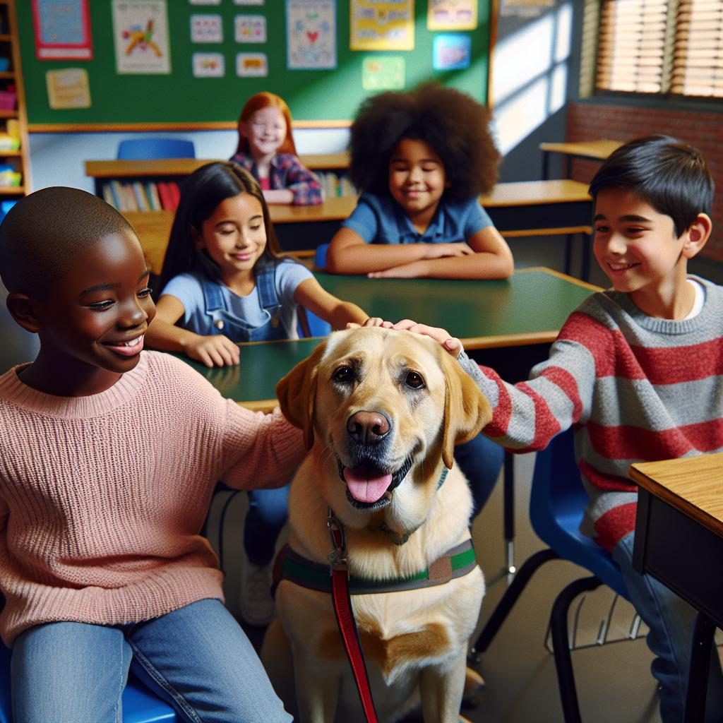 Therapy Dog in School