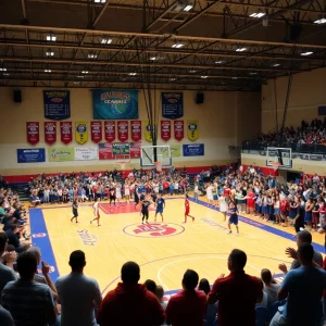 Fans enjoying the Bristol Classic Basketball Tournament