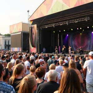 Crowd enjoying the Bristol Rhythm and Roots Reunion Festival