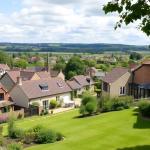 A scenic landscape of homes in Abingdon and Bristol highlighting real estate options.