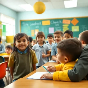 Students engaging in learning activities at Washington County Elementary Schools