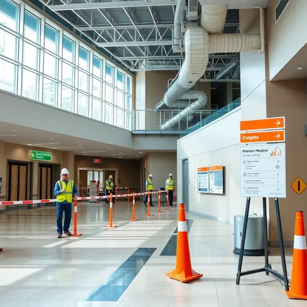 Renovation of Indian Path Community Hospital lobby