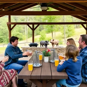 Families at Squabble State Hard Cider in Bristol, Virginia