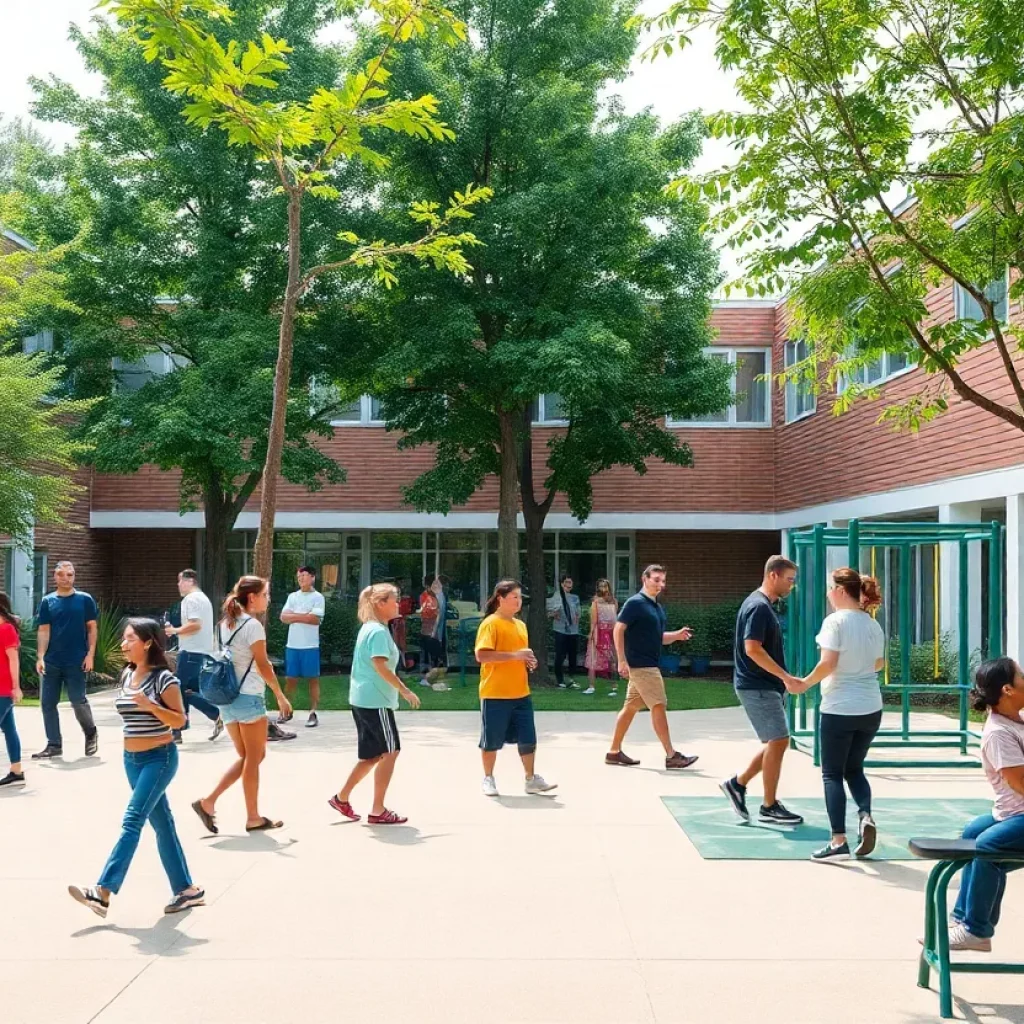 People enjoying recreational activities at Tetrick Community Center