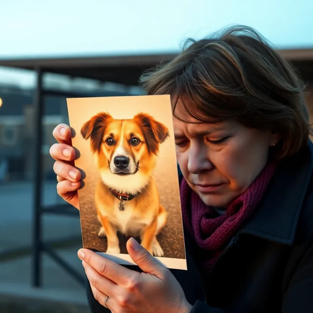 A dog owner feeling heartbroken over the loss of their pet